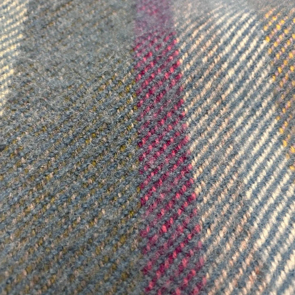 Vintage 70s Sage Cardigan Mid-Heavy Knit Retro Mod Boiled Wool Woven in Norway - Picture 4 of 8